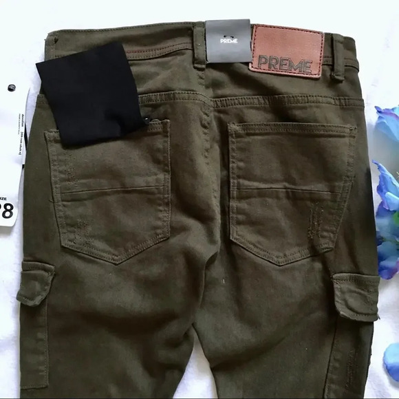 Preme NWT Olive Skinny Jeans Various - Picture 8 of 12